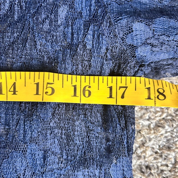 Sheer and Lace A-line Princess Dress in Navy Blue size S-M - Picture 8 of 10